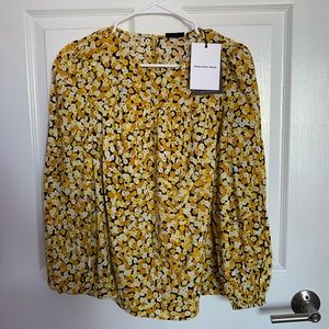 flowy flowered shirt